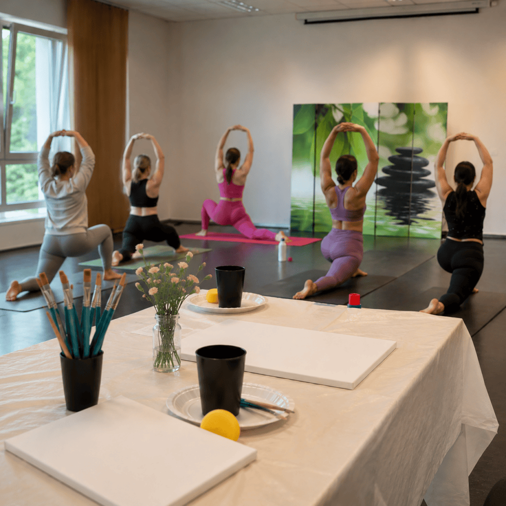 Yoga&Paint-Workshop mit Georgia Thie